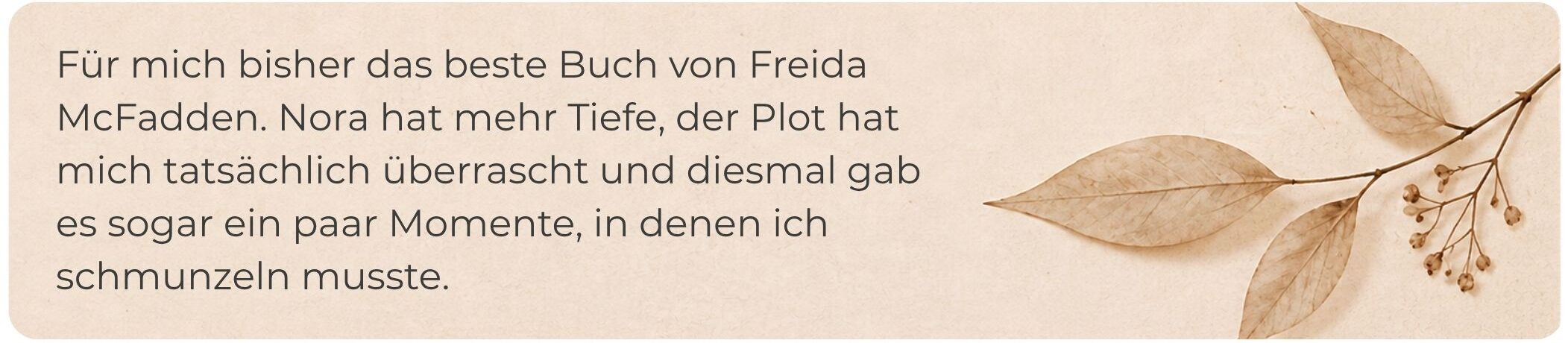 Fazit Constanzia Norström Die verschlossene Tür Freida McFadden