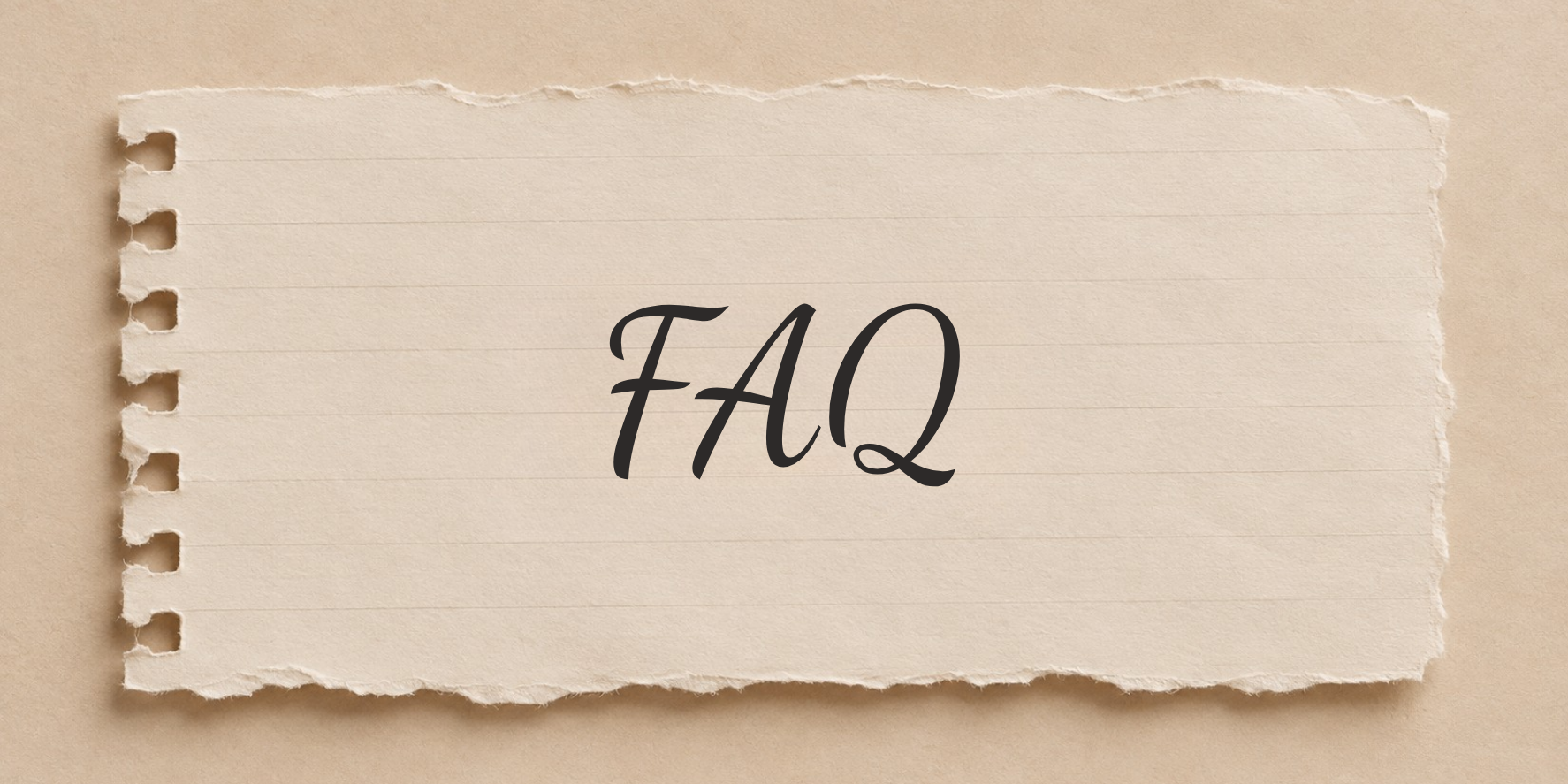 FAQ zu Prosa Notizblatt mit der Aufschrift „FAQ“ zum Thema Prosa.